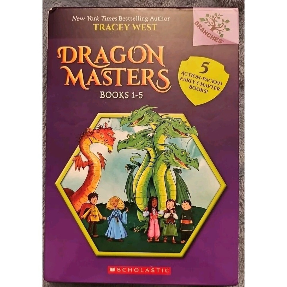 Dragon Masters by Tracey West Books 1-5 Paperback Set with Slipcover